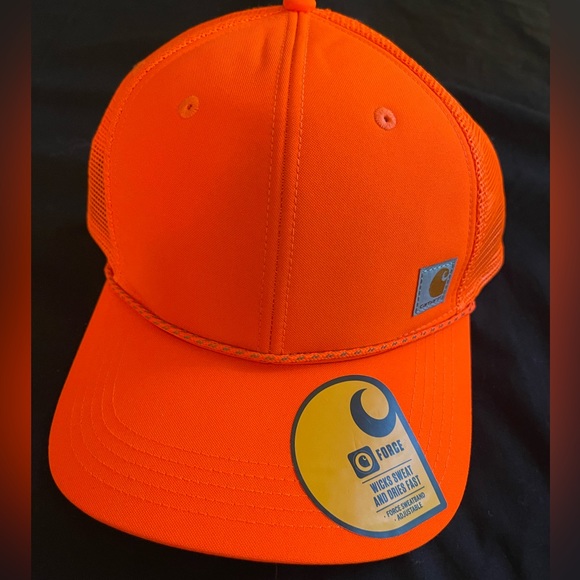 Carhartt Other - CARHARTT NEON ORANGE TRUCKER HAT!